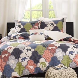 HipStyle ‘Padma’ Elephant Cotton Duvet Cover *King*Duvet